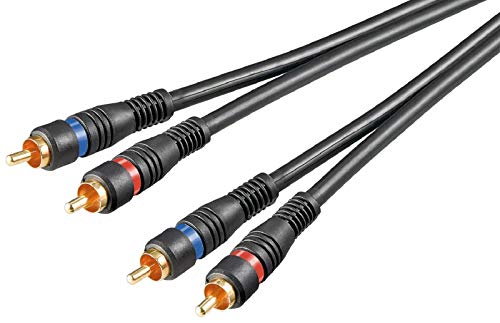 SM-PC®5m Cinchkabel HQ Premium 2xStecker-2xStecker -vergoldet-#566 von SM-PC