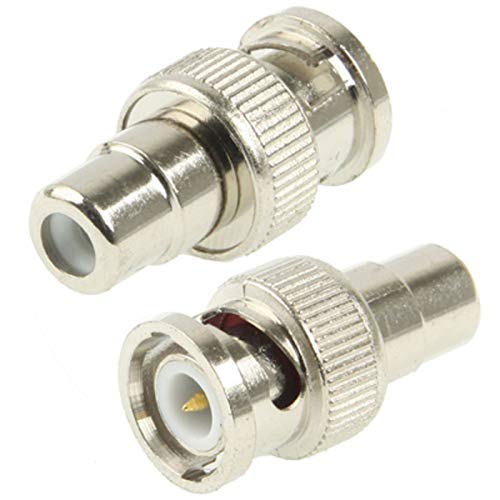 SM-PC®Adapter BNC-Stecker > Cinchkupplung, Metall Cinch Buchse Chinch#530 von SM-PC