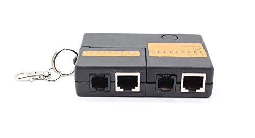 SM-PC®Kabel-Tester für RJ45 + RJ11 LAN Netzwerk Testgerät Patch#776 von SM-PC