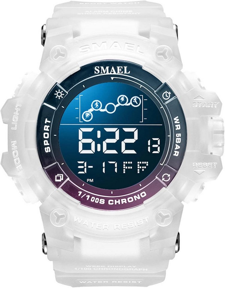 SMAEL Digitale und analoge Herrenuhr mit Dualzeitanzeige-Stoßfeste Sportuhr Watch, Multifunktionale Armbanduhr mit LED-Hintergrundbeleuchtung SMAEL Digitale und analoge Herrenuhr mit Dualzeitanzeige-Stoßfeste Sportuhr Watch, Multifunktionale Armbanduhr mit LED-Hintergrundbeleuchtung von SMAEL