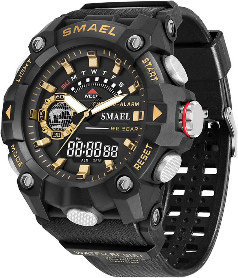 SMAEL Multifunktional einsetzbar Mit Digitalanzeige, Datum, Alarm, Stoppuhr Watch, Langlebig Wassergeschützt im Alltag Ideal für Regen oder Händewaschen SMAEL Multifunktional einsetzbar Mit Digitalanzeige, Datum, Alarm, Stoppuhr Watch, Langlebig Wassergeschützt im Alltag Ideal für Regen oder Händewaschen von SMAEL