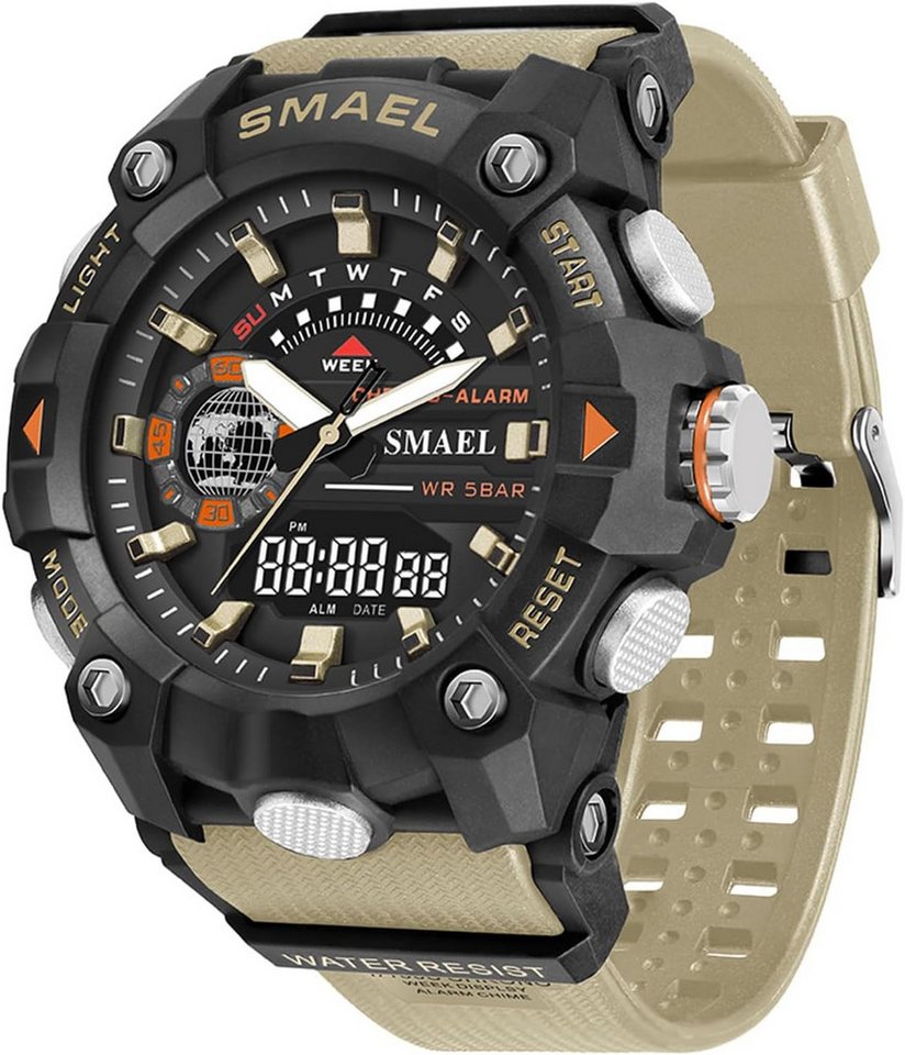 SMAEL Multifunktional einsetzbar Mit Digitalanzeige, Datum, Alarm, Stoppuhr Watch, Langlebig Wassergeschützt im Alltag Ideal für Regen oder Händewaschen SMAEL Multifunktional einsetzbar Mit Digitalanzeige, Datum, Alarm, Stoppuhr Watch, Langlebig Wassergeschützt im Alltag Ideal für Regen oder Händewaschen von SMAEL