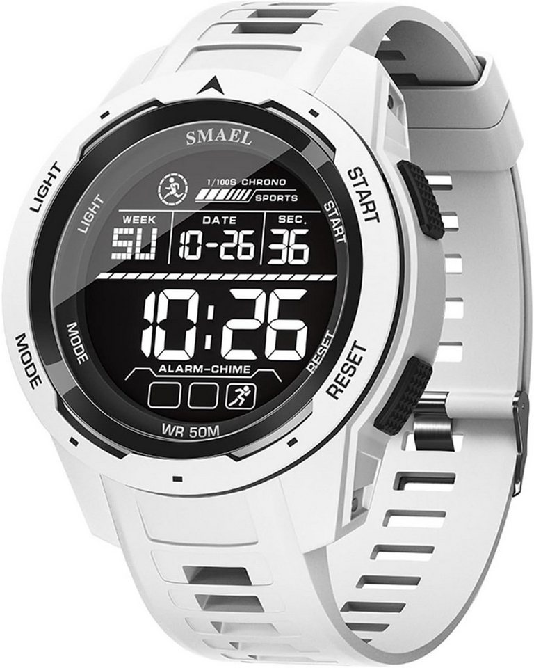 SMAEL Multifunktionale Armbanduhr-Kalenderanzeige-Sportuhr analog digital Watch, 50 Meter wasserdichte Herren Digitaluhr von SMAEL