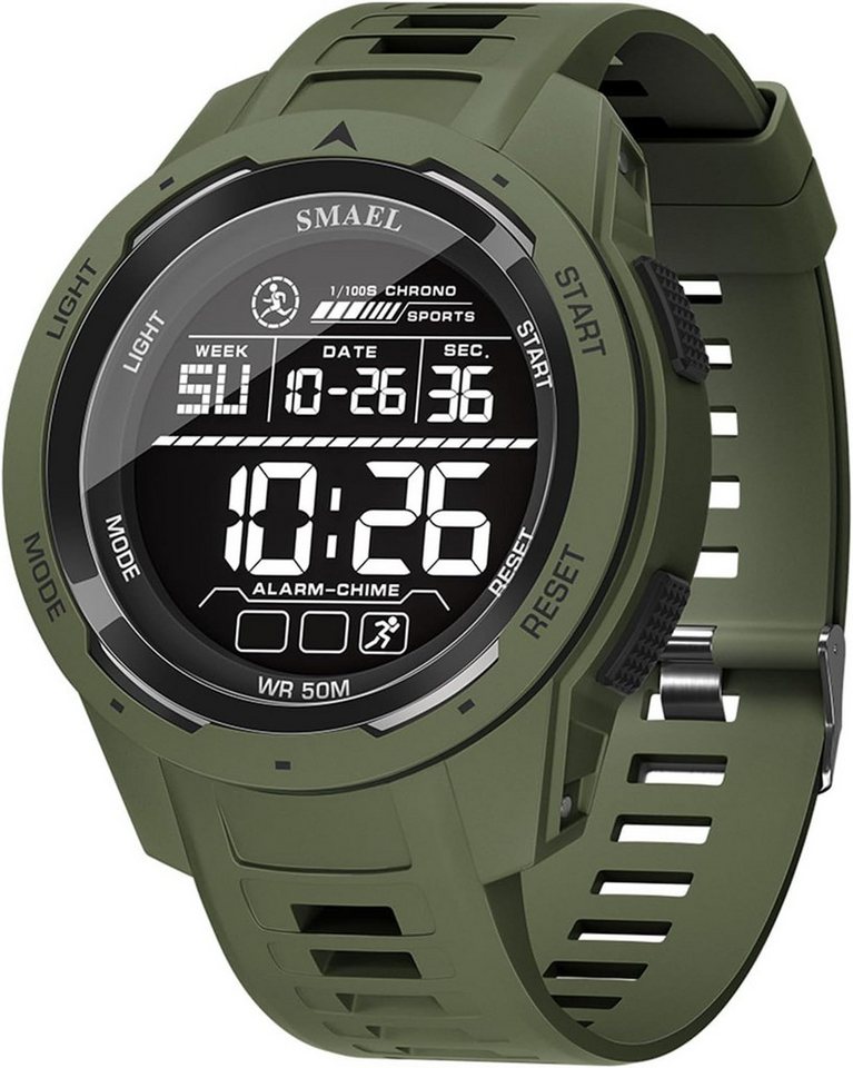 SMAEL Multifunktionale Armbanduhr-Kalenderanzeige-Sportuhr analog digital Watch, 50 Meter wasserdichte Herren Digitaluhr SMAEL Multifunktionale Armbanduhr-Kalenderanzeige-Sportuhr analog digital Watch, 50 Meter wasserdichte Herren Digitaluhr von SMAEL