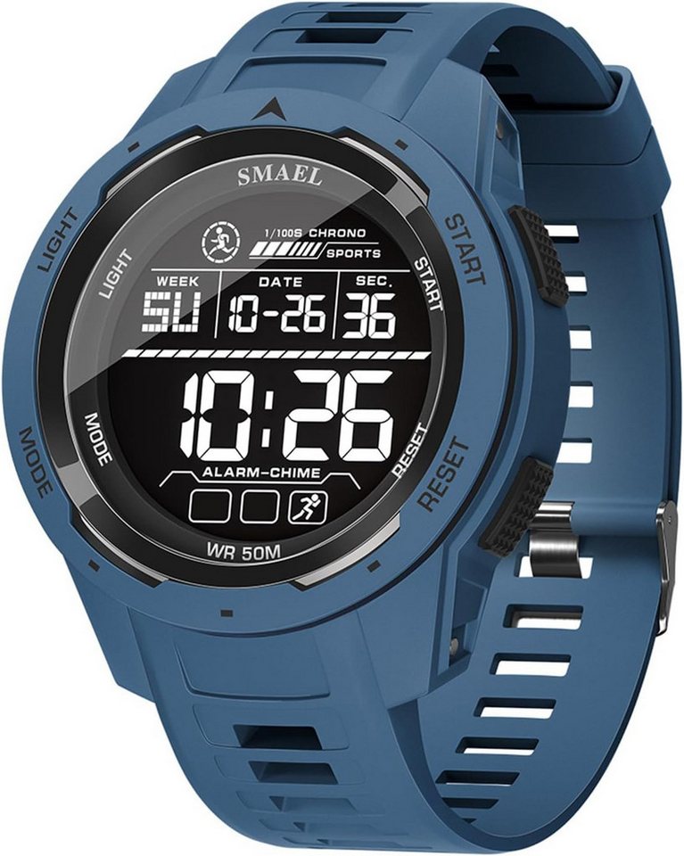 SMAEL Multifunktionale Armbanduhr-Kalenderanzeige-Sportuhr analog digital Watch, 50 Meter wasserdichte Herren Digitaluhr SMAEL Multifunktionale Armbanduhr-Kalenderanzeige-Sportuhr analog digital Watch, 50 Meter wasserdichte Herren Digitaluhr von SMAEL