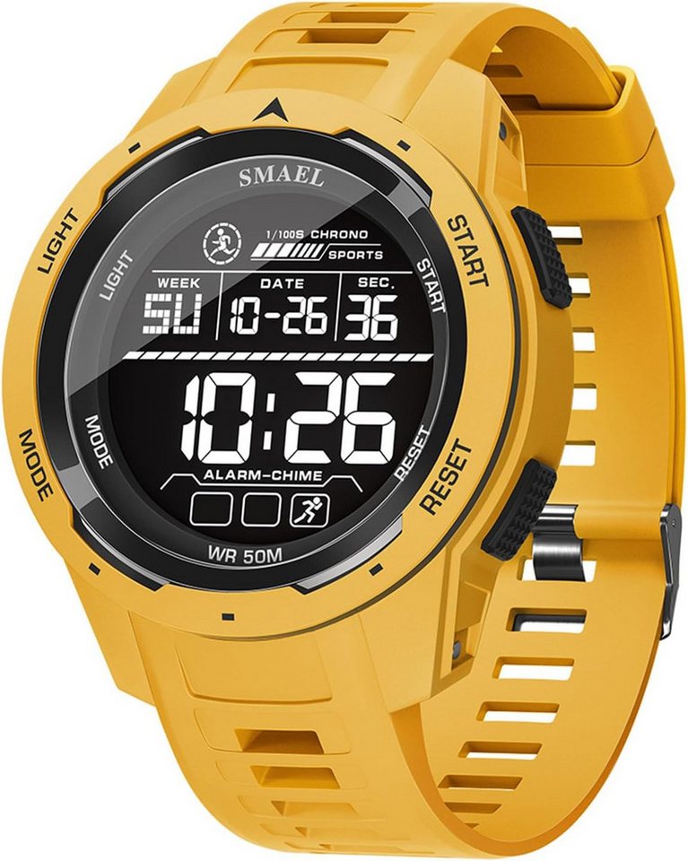 SMAEL Multifunktionale Armbanduhr-Kalenderanzeige-Sportuhr analog digital Watch, 50 Meter wasserdichte Herren Digitaluhr SMAEL Multifunktionale Armbanduhr-Kalenderanzeige-Sportuhr analog digital Watch, 50 Meter wasserdichte Herren Digitaluhr von SMAEL