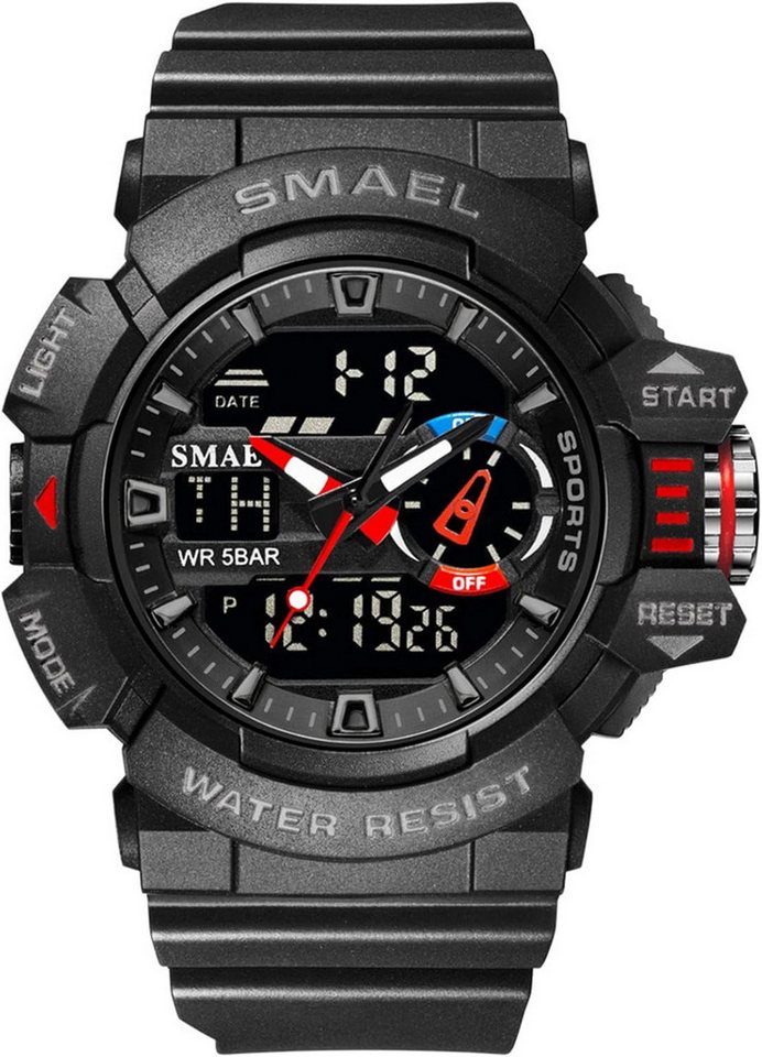 SMAEL Multifunktionale Integrierte Stoppuhr,Alarm,LED-Licht, Kalenderanzeige Watch, Ausstattung Wasserdicht 50m ideal für Regen,Schweiß Händewaschen nicht SMAEL Multifunktionale Integrierte Stoppuhr,Alarm,LED-Licht, Kalenderanzeige Watch, Ausstattung Wasserdicht 50m ideal für Regen,Schweiß Händewaschen nicht von SMAEL