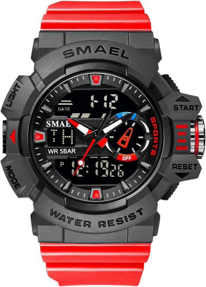 SMAEL Multifunktionale Integrierte Stoppuhr,Alarm,LED-Licht, Kalenderanzeige Watch, Ausstattung Wasserdicht 50m ideal für Regen,Schweiß Händewaschen nicht SMAEL Multifunktionale Integrierte Stoppuhr,Alarm,LED-Licht, Kalenderanzeige Watch, Ausstattung Wasserdicht 50m ideal für Regen,Schweiß Händewaschen nicht von SMAEL