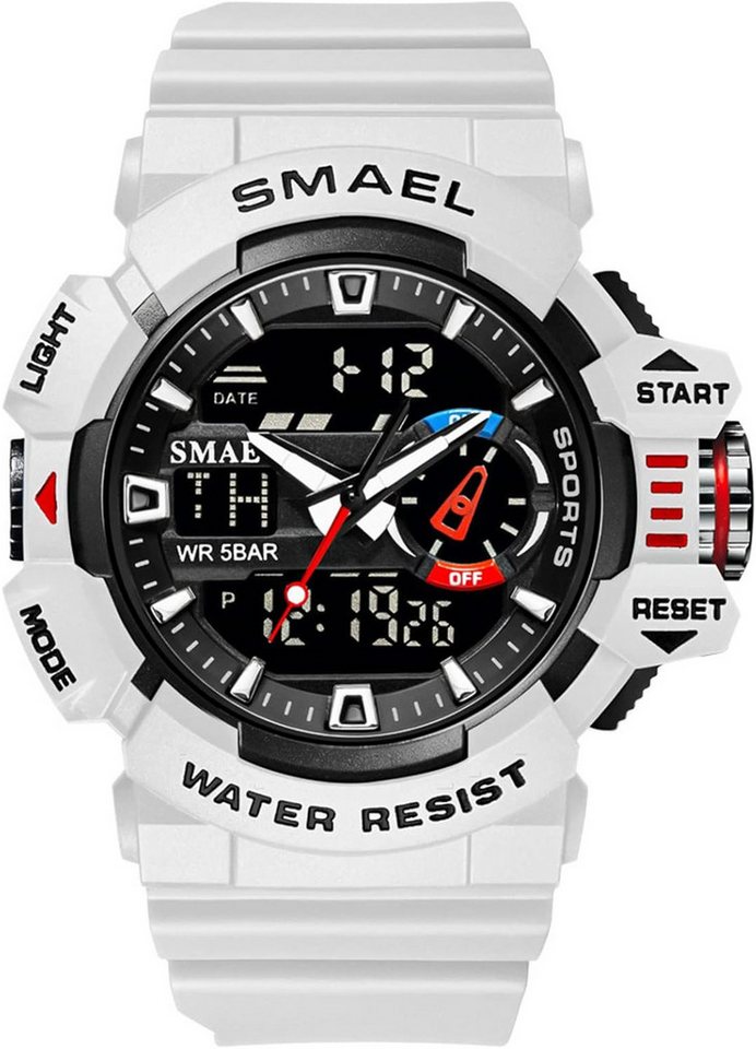 SMAEL Multifunktionale Integrierte Stoppuhr,Alarm,LED-Licht, Kalenderanzeige Watch, Ausstattung Wasserdicht 50m ideal für Regen,Schweiß Händewaschen nicht SMAEL Multifunktionale Integrierte Stoppuhr,Alarm,LED-Licht, Kalenderanzeige Watch, Ausstattung Wasserdicht 50m ideal für Regen,Schweiß Händewaschen nicht von SMAEL