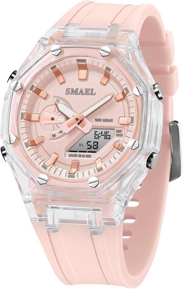 SMAEL Multifunktionale Mit Digitalanzeige, LED-Licht, Datum, Alarm, Stoppuhr Watch, Spritzwasserschutz Alltag Hält Spritzern durch Regen oder Händewaschen SMAEL Multifunktionale Mit Digitalanzeige, LED-Licht, Datum, Alarm, Stoppuhr Watch, Spritzwasserschutz Alltag Hält Spritzern durch Regen oder Händewaschen von SMAEL