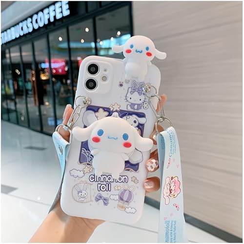 SMAIGE Kompatibel mit iPhone 12 Hülle, 15,5 cm, stoßdämpfend, Grily-Schutzhülle mit Make-up-Spiegel und Umhängeband, niedliches Kawaii-Anime-Cartoon-Design für Kinder, Teenager, Junge Mädchen, Frauen SMAIGE Kompatibel mit iPhone 12 Hülle, 15,5 cm, stoßdämpfend, Grily-Schutzhülle mit Make-up-Spiegel und Umhängeband, niedliches Kawaii-Anime-Cartoon-Design für Kinder, Teenager, Junge Mädchen, Frauen von SMAIGE