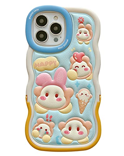 SMAIGE Kompatibel mit iPhone 14 Plus Hülle 6.7 Zoll, Wellenrahmenform, Stoßdämpfung, Grily Case Cover mit Ständer, niedliches Kawaii-Anime-Cartoon-Design für Kinder, junge Mädchen, Frauen (Kaninchen) SMAIGE Kompatibel mit iPhone 14 Plus Hülle 6.7 Zoll, Wellenrahmenform, Stoßdämpfung, Grily Case Cover mit Ständer, niedliches Kawaii-Anime-Cartoon-Design für Kinder, junge Mädchen, Frauen (Kaninchen) von SMAIGE