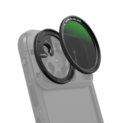 SMALLRIG 52mm Magnetischer Zirkular-Polarisationsfilter mit M-Mount-Magnetfilteradapter, HD Optisches Glas Zirkular-Magnet-CPL-Polarisationsfilter-Set für Telefon - 4388B SMALLRIG 52mm Magnetischer Zirkular-Polarisationsfilter mit M-Mount-Magnetfilteradapter, HD Optisches Glas Zirkular-Magnet-CPL-Polarisationsfilter-Set für Telefon - 4388B von SMALLRIG