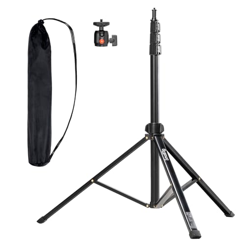 SMALLRIG 78.7" / 200cm Light Stand, Tragbare Fotografie-Stativ, Ideal für Reflektoren Softboxen Studio-Leuchten Regenschirme Ringlicht, Max Last 4kg, Gefaltet Größe 56cm, RA-S200-4379 von SMALLRIG