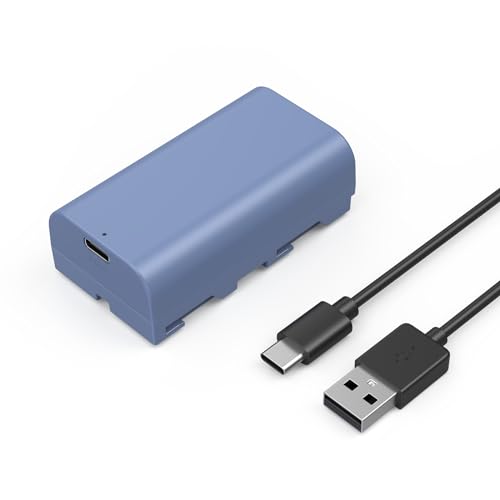 SMALLRIG Battery NP-F550 Akku 3500mAh Ersatzakku für Sony NP-F550 F570 F750 F770 F950 F960 F970, USB-C schnell aufladbarer Kamera-Akku für Monitore, LED-Videoleuchten, Camcorder - 4331 von SMALLRIG