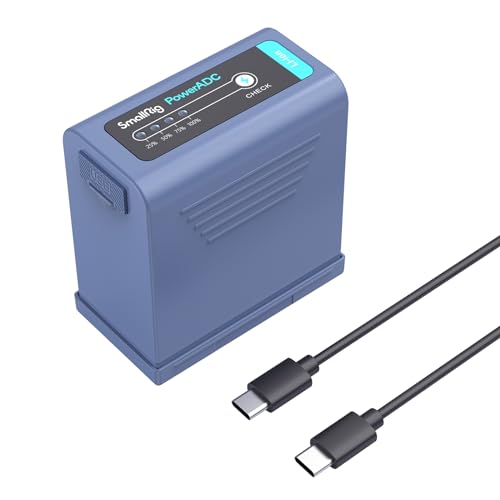 SMALLRIG Battery NP-F970 Akku 10500 mAh Ersatzakku für Sony NP-F970 F960 F950 F930 F550 F570 F750, USB-C schnell aufladbarer Kamera-Akku für Monitore, LED-Videoleuchten, Camcorder - 4267 von SMALLRIG