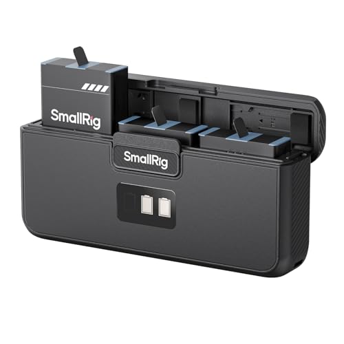 SMALLRIG Camera Battery Kamera Akku für GoPro 12/11/10/9, mit 3-Pack 1720mAh-Akkus, Dreifach-Ladegerät, unterstützt 27 WSchnellladung, TFT-Display für GoPro Hero 12, 11, 10, 9 Kamera – 4565 SMALLRIG Camera Battery Kamera Akku für GoPro 12/11/10/9, mit 3-Pack 1720mAh-Akkus, Dreifach-Ladegerät, unterstützt 27 WSchnellladung, TFT-Display für GoPro Hero 12, 11, 10, 9 Kamera – 4565 von SMALLRIG