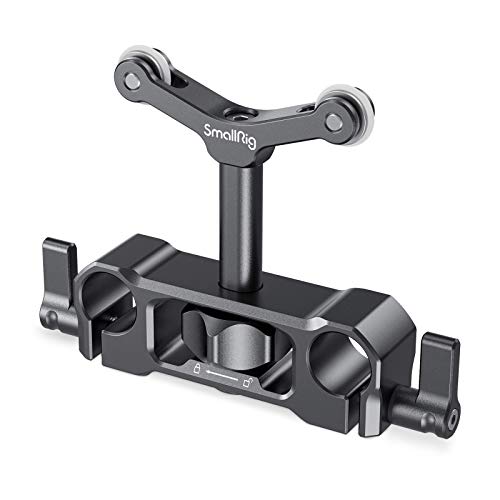 SMALLRIG Linsenunterstützung mit 15mm LWS Stangenklemme, 15mm Lens Support Kompatibel mit einem Durchmesser von 73 mm bis 108 mm Objektiv - 2727 von SMALLRIG