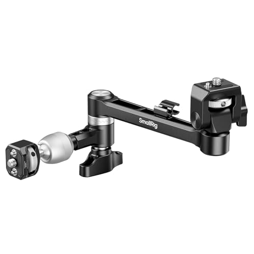 SMALLRIG Magic Arm mit 360°-Kugelkopf und Dämpfungsarm, Monitorhalterungen für Schulter- oder Stativaufnahmen, integrierter Kabel-Organizer, 2,0 kg (4,4 lb) Tragkraft, 145 mm (5,7 Zoll) Länge - 5141 von SMALLRIG
