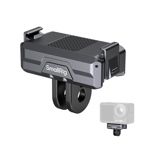 SMALLRIG Magnetic Adapter Mount Magnetische Adapterhalterung für DJI Osmo Action 5 Pro/Action 4 / Action 3 mit einem faltbaren Anschluss und einem 1/4'' Gewindeloch - 3662B von SMALLRIG