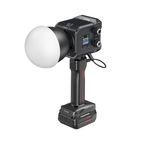 SMALLRIG RC 100C RGBWW LED-Videoleuchte, App-Steuerung, 100 W Mini-COB-Dauerlicht, Handscheinwerfer 2700–10000 K/CRI 96+/TLCI 98+/12 Effekte, 11000 Lux/1 m, mit Batteriegriff - 5383 SMALLRIG RC 100C RGBWW LED-Videoleuchte, App-Steuerung, 100 W Mini-COB-Dauerlicht, Handscheinwerfer 2700–10000 K/CRI 96+/TLCI 98+/12 Effekte, 11000 Lux/1 m, mit Batteriegriff - 5383 von SMALLRIG
