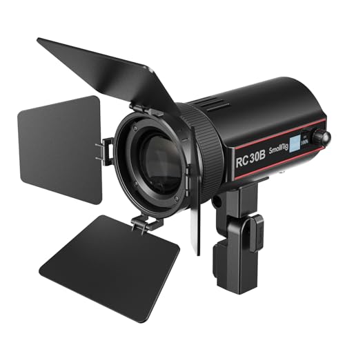 SMALLRIG RC 30B COB Videolicht, 15°-60° Strahlwinkel einstellbar, 30W Bi-Color Videolicht CCT 2700K-6500K, 10900 Lux@1m, CRI 96+, TLCI 96+, Continuous Output Light für Live-Streaming RC30B - 4280 SMALLRIG RC 30B COB Videolicht, 15°-60° Strahlwinkel einstellbar, 30W Bi-Color Videolicht CCT 2700K-6500K, 10900 Lux@1m, CRI 96+, TLCI 96+, Continuous Output Light für Live-Streaming RC30B - 4280 von SMALLRIG