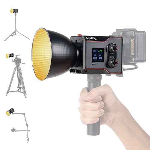 SMALLRIG RC 60B COB Video Light mit 3400mAh Akku & Type-C PD Schnellladung, Handheld Bicolor LED Video Light für Aufnahmen unterwegs, kontinuierliche Lichtausgabe, RC60B Lite Edition - 4518 von SMALLRIG
