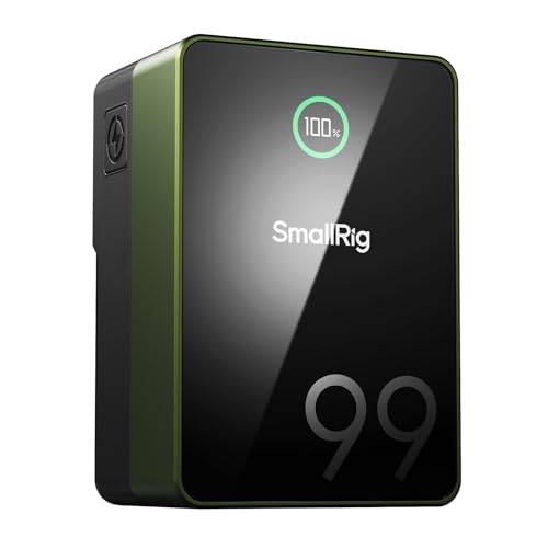 SMALLRIG VB99 Pro mini V Mount Battery Akku, 6700mAh 99Wh V-Mount-Akku unterstützt 100W PD USB-C-Schnellladegerät, Dual DC-Anschluss, für Kamera, Camcorder, Monitor, Filmemacher, Grün – 4974 SMALLRIG VB99 Pro mini V Mount Battery Akku, 6700mAh 99Wh V-Mount-Akku unterstützt 100W PD USB-C-Schnellladegerät, Dual DC-Anschluss, für Kamera, Camcorder, Monitor, Filmemacher, Grün – 4974 von SMALLRIG