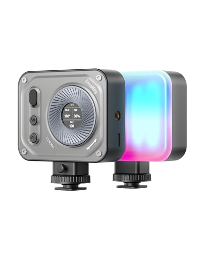 SMALLRIG Vibe P108 Pro RGB-Videoleuchte, Tragbare LED-Kameraleuchte für Fotografie, Blitzschuhleuchte, CRI95+, 2500-6500 K, 12 Effekte, Fülllichtzubehör für Content Creator, Streaming - 4661 SMALLRIG Vibe P108 Pro RGB-Videoleuchte, Tragbare LED-Kameraleuchte für Fotografie, Blitzschuhleuchte, CRI95+, 2500-6500 K, 12 Effekte, Fülllichtzubehör für Content Creator, Streaming - 4661 von SMALLRIG