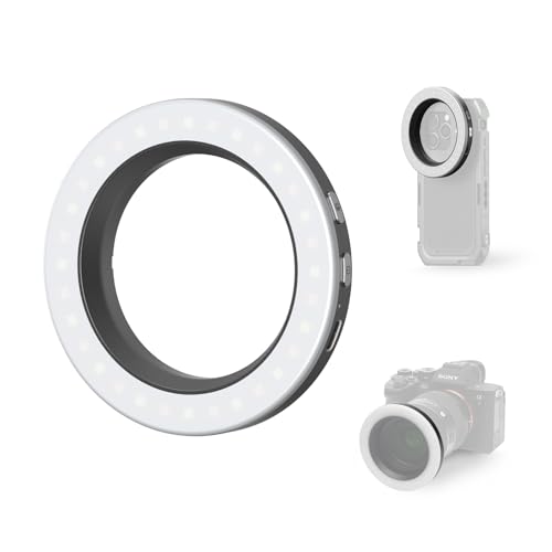 SMALLRIG Vibe P30 67mm Ring LED Videoleuchte, Zweifarbiges Licht in Pulvergröße mit Hohem CRI ≥90, Kompatibel mit 67mm Telefonhalterungen/Hüllen/Objektiven, für die Erstellung von Lnhalten - 4873 SMALLRIG Vibe P30 67mm Ring LED Videoleuchte, Zweifarbiges Licht in Pulvergröße mit Hohem CRI ≥90, Kompatibel mit 67mm Telefonhalterungen/Hüllen/Objektiven, für die Erstellung von Lnhalten - 4873 von SMALLRIG