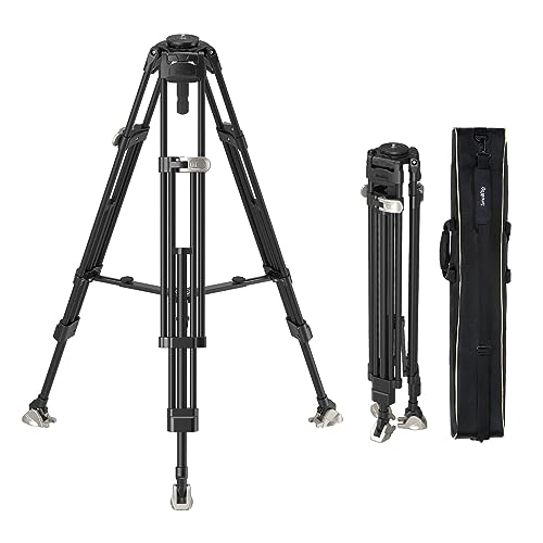 SmallRig Heavy Duty Carbonfaser-Stativ, 72-Zoll-Videostativ mit One-Step-Verriegelung, Carbon-Stativ mit 75mm-Schüssel, Max Belastung 25 kg 55 lbs, für Kamera Camcorder – 4167 von SMALLRIG