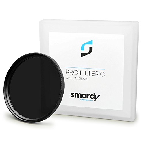 smardy 55mm Graufilter ND1000 Slim Filter Neutral Dichte Objektivfilter + Microfaser Reinigungstuch von SMARDY