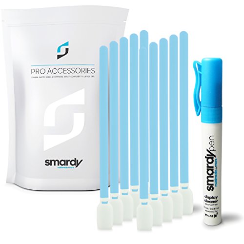 smardy Profi Kamera Reinigungsset - 10x Polyurethan CCD/CMOS Sensor Reinigung Swab 12mm + 10ml SprayPen mit Rogge Lens Sensor Cleaner von SMARDY