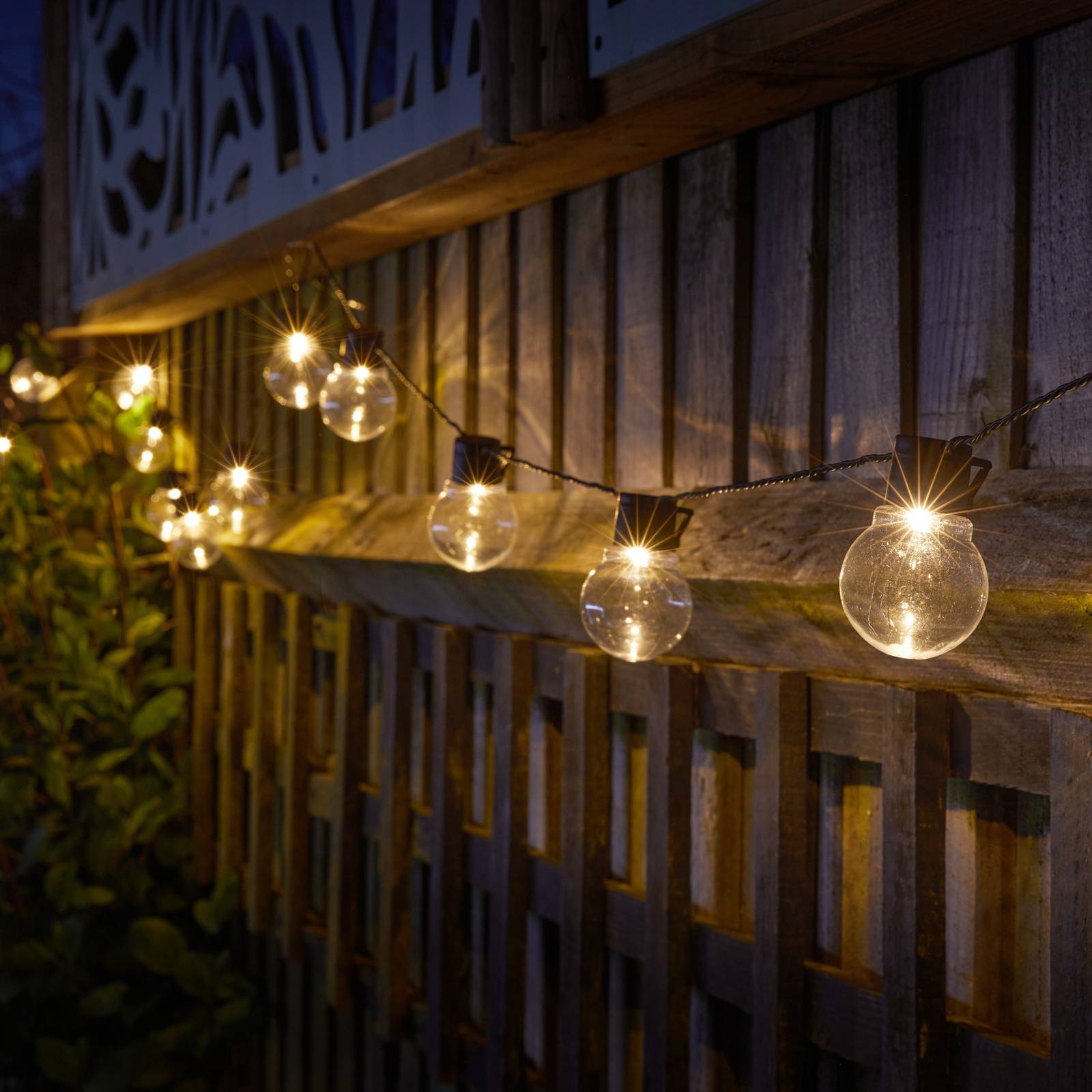 LED-Solar-Lichterkette GloBulb, 20-flammig LED-Solar-Lichterkette GloBulb, 20-flammig von SMART GARDEN