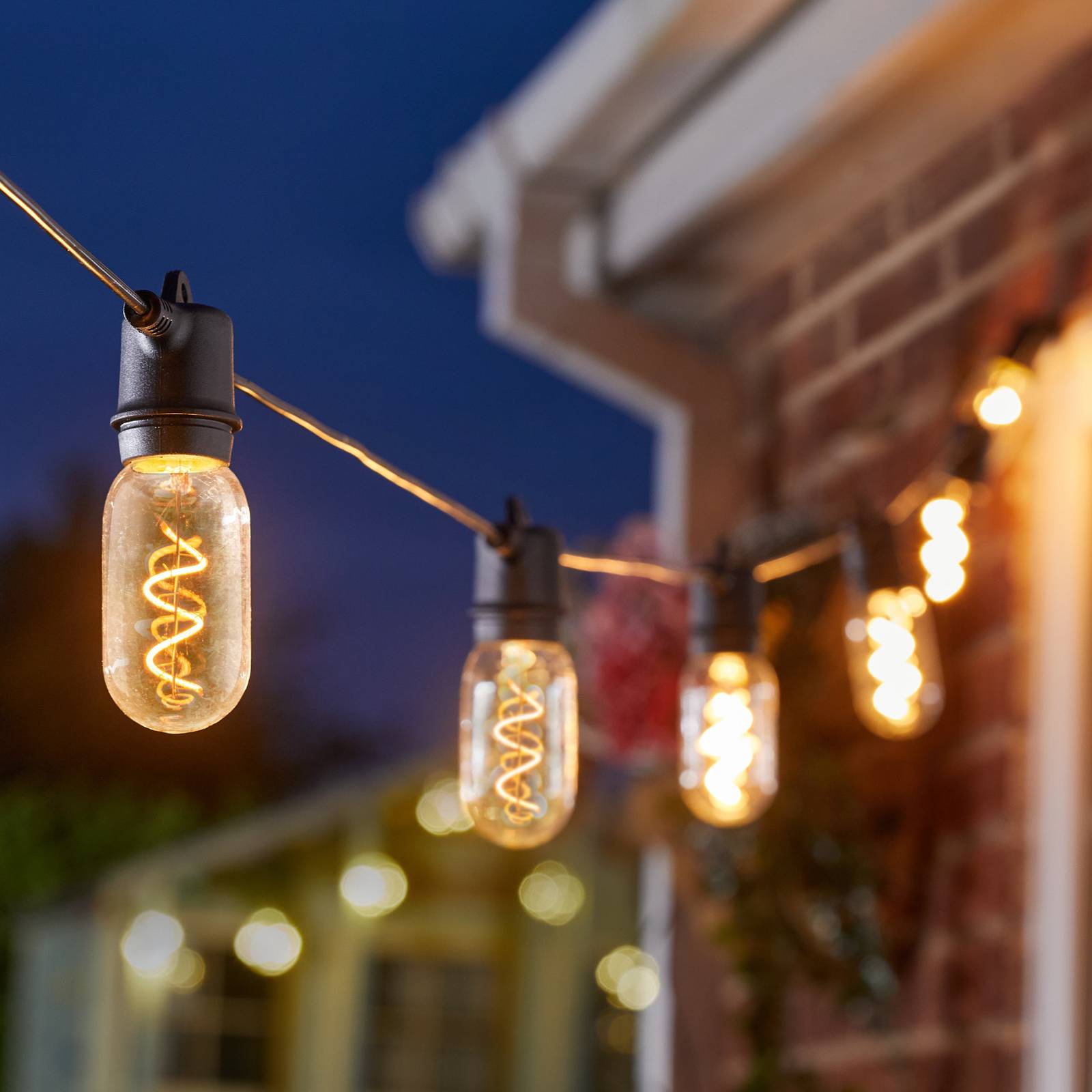 LED-Solar-Lichterkette Vintage 365, 8-flammig, Glas LED-Solar-Lichterkette Vintage 365, 8-flammig, Glas von SMART GARDEN