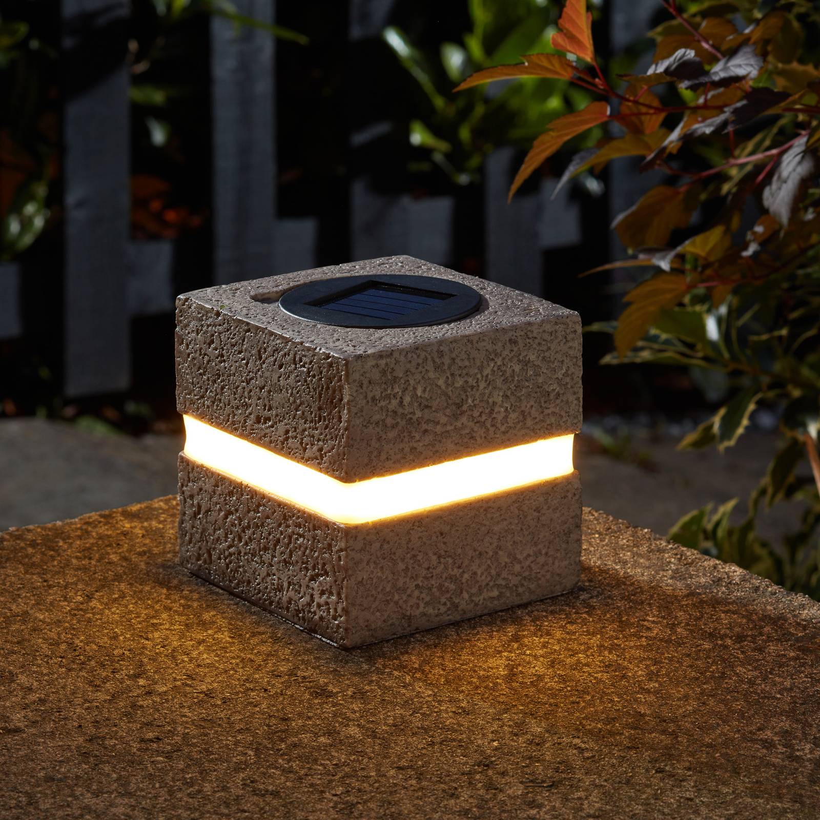 LED-Solarstein Glam Rock im 2er Set von SMART GARDEN