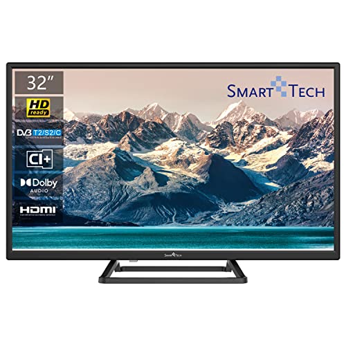 SMART TECH TV 32 Zoll HD Fernseher, DVB-T2/C/S2, Dolby Audio, Hotel Mode, 2023 [32HN10T3] von SMART TECH