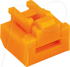 SK NL03P2OR - Port Schloss, RJ45, 100 Stück, orange von SMARTKEEPER