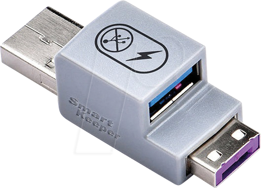 SK UCL03PL - Data Blocker Schloss, USB Typ A, lila von SMARTKEEPER