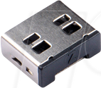 SK UL03P2BK - Port Schloss, USB Typ A, 100 Stück, schwarz von SMARTKEEPER