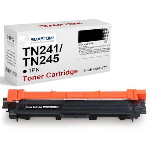 SMARTOMI 1PK TN241 Compatible Black Toner Cartridge Brother TN241 for Used with Brother Color Printer DCP9020CDW HL3140 CW DCP9015CDW HL3150 CDW MFC9340CDW HL3170 CDW MFC9330CDW MFC9130CW von SMARTOMI