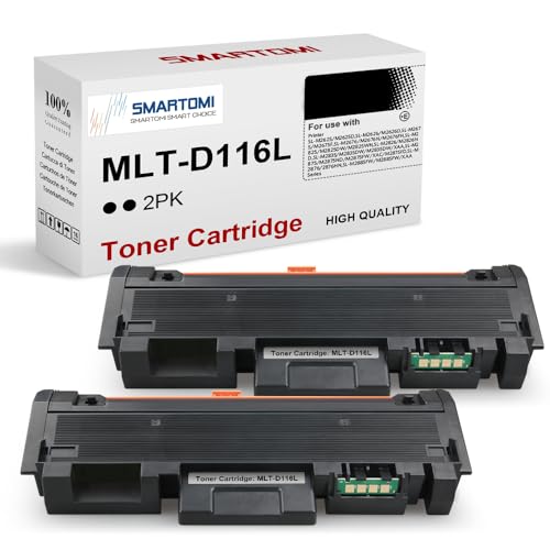 SMARTOMI D116L MLT-D116L Toner Kompatible für Samsung D116L MLT-D116L für Samsung Xpress SL-M2675FN M2675 M2875FD M2835DW M2885FW M2875FW M2825ND M2825DW M2885 M2875 M2625 (2 Schwarz) von SMARTOMI