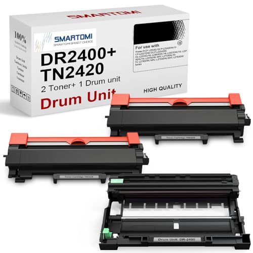 SMARTOMI DR2400 TN2420 Trommel mit Toner kompatibel für Brother TN2420 für DCP-L2510 DCP-L2530 DCP-L2550 HL-L2310 HL-L2350 HL-L2357 HL-L2370 HL-L2375 MFC-L2710 MFC-L2730 MFC-L2750(2 Toner+1 Trommel) SMARTOMI DR2400 TN2420 Trommel mit Toner kompatibel für Brother TN2420 für DCP-L2510 DCP-L2530 DCP-L2550 HL-L2310 HL-L2350 HL-L2357 HL-L2370 HL-L2375 MFC-L2710 MFC-L2730 MFC-L2750(2 Toner+1 Trommel) von SMARTOMI