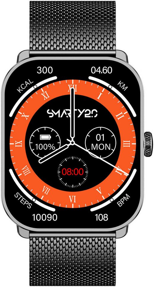 SMARTY 2.0 Smarty 2.0 Smartwatch (1,78 Zoll) Set, 2-tlg., mit Wechselband von SMARTY 2.0