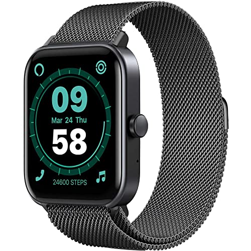 SMARTY2.0 - Smartwatch SW038D - Farbe Schwarz - Integrierter Alexa Sprachassistent, Bluetooth-Anrufe, 14 Sportmodi, 1,8-Zoll-Display - Metallarmband, Schwarz, Standard, Modern SMARTY2.0 - Smartwatch SW038D - Farbe Schwarz - Integrierter Alexa Sprachassistent, Bluetooth-Anrufe, 14 Sportmodi, 1,8-Zoll-Display - Metallarmband, Schwarz, Standard, Modern von SMARTY2.0