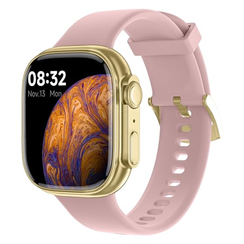 SMARTY2.0 - Smartwatch SW071D - Sprachassistent, Bluetooth-Anrufe, Schrittzähler, 31 Sportmodi, Display 1,75 Zoll - Armband aus Silikon - Maße 44,45 x 39,3 x 11,4 mm, Farbe: Rosa SMARTY2.0 - Smartwatch SW071D - Sprachassistent, Bluetooth-Anrufe, Schrittzähler, 31 Sportmodi, Display 1,75 Zoll - Armband aus Silikon - Maße 44,45 x 39,3 x 11,4 mm, Farbe: Rosa von SMARTY2.0