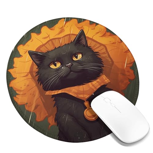 Computer-Mauspad mit Katzenmotiv, Cartoon, süßes Kätzchen, lustiger Tierhumor, Neuheit, Schwarz, Orange, Grün, Polyester-Gummi, abwischbar, dekorativ, rutschfest, für Schreibtisch und Zuhause, für die Computer-Mauspad mit Katzenmotiv, Cartoon, süßes Kätzchen, lustiger Tierhumor, Neuheit, Schwarz, Orange, Grün, Polyester-Gummi, abwischbar, dekorativ, rutschfest, für Schreibtisch und Zuhause, für die von SMAZDFXX