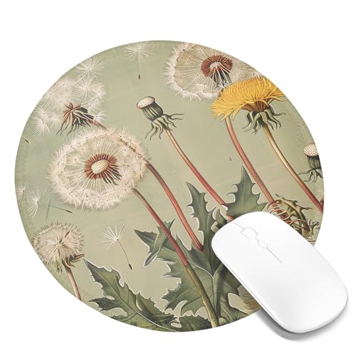 Laptop-Mauspad mit Löwenzahn, Pflanzen, Blumenmuster, Vintage, Landhaus, Cottagecore, Natur, Ästhetik, Salbeigrün, Braun, Polyester, Gummi, dekorativ, rutschfest, für Zuhause, Schreibtisch, Firma, 20, Laptop-Mauspad mit Löwenzahn, Pflanzen, Blumenmuster, Vintage, Landhaus, Cottagecore, Natur, Ästhetik, Salbeigrün, Braun, Polyester, Gummi, dekorativ, rutschfest, für Zuhause, Schreibtisch, Firma, 20, von SMAZDFXX