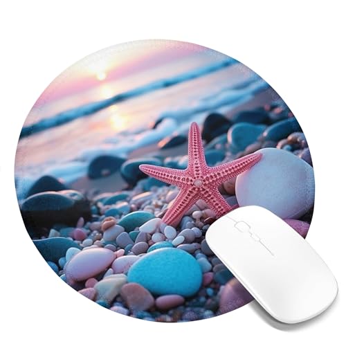 SMAZDFXX Mauspad mit Meeresmotiv, Muschel, Kieselstein, malerischer Strand, 3D-Küstenlandschaft, Sonnenaufgang, Sonnenuntergang, Rosa, Blau, Polyester-Gummi, wasserdicht, Dekoration, Firma, Büro, Sch SMAZDFXX Mauspad mit Meeresmotiv, Muschel, Kieselstein, malerischer Strand, 3D-Küstenlandschaft, Sonnenaufgang, Sonnenuntergang, Rosa, Blau, Polyester-Gummi, wasserdicht, Dekoration, Firma, Büro, Sch von SMAZDFXX