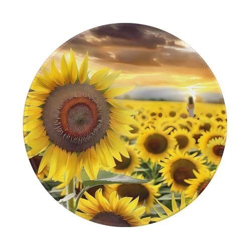 SMAZDFXX Tastaturmatte mit Blumen- und Sonnenblumenmotiv, personalisierbar, rutschfestes Gummi, genähte Kanten, für Desktop und Laptop, Mauspad, 2 Stück SMAZDFXX Tastaturmatte mit Blumen- und Sonnenblumenmotiv, personalisierbar, rutschfestes Gummi, genähte Kanten, für Desktop und Laptop, Mauspad, 2 Stück von SMAZDFXX